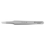 Excelta 2A-SA-AM TealShield™ ★★★★ SMD Straight Tapered Antimicrobial Neverust® Stainless Steel Tweezers with Flat, Round, Pointed Tips