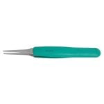 Excelta 2A-SA-R ESD-Safe ErgoTweezer® Stainless Steel Cleanroom Tweezers with Straight, Tapered, Flat Tips