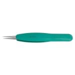 Excelta 3C-SA-R ESD-Safe ErgoTweezer® Stainless Steel Cleanroom Tweezers with Straight, Very Fine Tips
