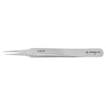 Excelta 4-SA-SE ★ Stainless Steel Tweezer with Tapered, Straight, Ultra Fine, Pointed Tips