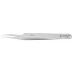 Excelta 5C-SA ★★★ Neverust® Stainless Steel Tweezers with 45° Circumvented, Oblique Angled, Ultra-Fine, Pointed Tips