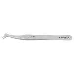 Excelta 6-SA-SE ★ Stainless Steel Tweezer with 70° Angled, Flat, Sharp, Pointed Tips