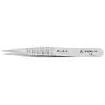 Excelta AC-SA-PI Two Star 4.25" Straight Strong Medium Point Anti-Magnetic Tweezer