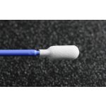 Foamtec HT1501FC-500 MiraSWAB® Microfiber/Foam Medium Cylinder Tip Swab with Flexible Polypropylene Handle, 6" Long
