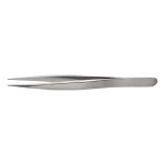 High Precision ESD-Safe Flat Edge Stainless Steel Tweezer with Straight, Strong, Thick, Pointed Tips