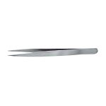 ESD-Safe Stainless Steel Tweezer with Serrated, Straight, Strong, Pointed Tips
