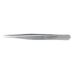 Service Level ESD-Safe Stainless Steel Tweezer with Straight, Very Sharp, Pointed Tips