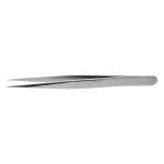 High Precision ESD-Safe Stainless Steel Tweezer with Straight, Very Sharp, Pointed Tips