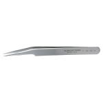 Service Level ESD-Safe Stainless Steel Tweezer with Straight, Very Fine, Pointed Tips