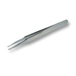 ESD-Safe Reverse Acting Stainless Steel SMD Tweezer with Straight, Flat Base Tips