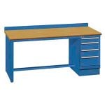 Lista XSTB32-72BT 30" x 72" Technical Workstation with Butcher Block Work Surface & Single Drawer Bank