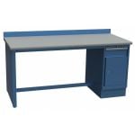Lista XSTB81-60PT 30" x 60" Technical Workstation with Laminate Work Surface & Single Cabinet Base Bright Blue