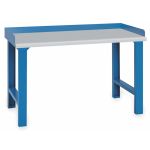 Lista XSWB11-60PT Industrial Bench with 4-Leg Base & Laminate Work Surface, Bright Blue,30" x 60" Bright Blue