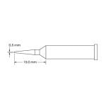 Metcal GT6-CN1505A Conical Sharp Soldering Tip, 0.5 x 15mm