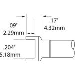 SOIC-8 Chip Tunnel Rework Cartridge, 5.18 x 4.32mm