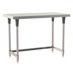 Metro TableWorx™ Stainless Steel Work Table with Type 304 Work Surface, Frame & Metroseal Gray Epoxy Coated Legs