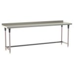 Metro TWS3036FS-304B-S 30" x 36" TableWorx™ Stainless Steel Work Table with Type 304 Work Surface with Backsplash, Shelf Base & Legs