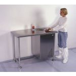 Palbam Class WDT-0960 24" x 36" Stainless Steel Wipe Down Table with Built-In Disposal Cabinet