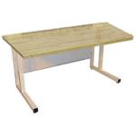 Pro-Line CHD7230M Model CHD Cantilevered Workstation with Solid Maple Worksurface, 30" x 72"