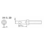 Quick 200-3.2D Chisel Soldering Tip, 3.2mm