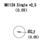 Quick NK1124 Desoldering Nozzle, 2.5mm
