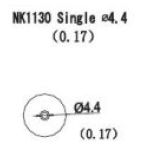 Quick NK1130 Desoldering Nozzle, 4.4mm
