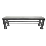 CleanPro  Stainless Steel Gowning Bench with Solid Top