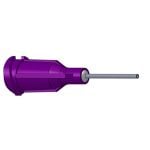 Techcon TE Series Dispensing Tips, 0.5", 21-Gauge, Purple (Pack of 50)