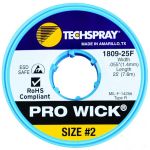 TechSpray 1809-25F Pro Wick Yellow #2 Braid - AS - 25' Spool