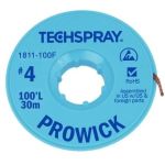 TechSpray 1811-100F Pro Wick Blue #4 Braid - AS - 100' Spool