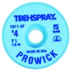 TechSpray 1811-5F Pro Wick Blue #4 Braid - AS - 5' Spool