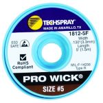 TechSpray 1812-5F Pro Wick Brown #5 Braid - AS - 5' Spool