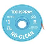 TechSpray 1820-50F #1 No-Clean ESD-Safe Desoldering Braid, White, 0.035