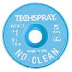 TechSpray 1820-5F No-Clean Wick ESD Desolder Braid, .035