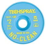 TechSpray 1821-10F No-Clean Wick ESD Desolder Braid, .055