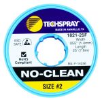 TechSpray 1821-25F No-Clean Wick ESD Desolder Braid, .055