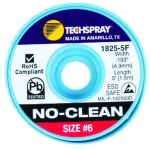 TechSpray 1825-5F No-Clean Wick ESD Desolder Braid, .193