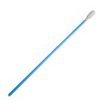 Teknipure TS-FMD-6E TekniSwab Microdenier Microfiber Covered Foam ESD Swab with Double Layer, Flexible Paddle Head & Blue ESD Handle, 6" Long (Case of 1,000)