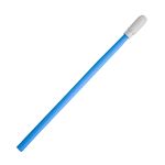 Teknipure TS-MW-3E TekniSwab Polyester/Nylon Mixed Weave Microfiber ESD Swab with Double Layer, Small Round Head & Blue ESD Handle, 3" Long (Case of 2,500)