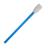 Teknipure TS-MW-5E TekniSwab Polyester/Nylon Mixed Weave Microfiber ESD Swab with Double Layer, Large Paddle Head & Rigid Blue ESD Handle, 5" Long  (Case of 1,000)