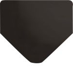 Wearwell 711 Smooth Military Switchboard Mat, Black 