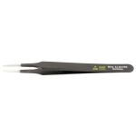 ESD-Safe Stainless Steel Tweezer with Straight, Smooth Sides, Flat, Rounded, Pointed Tips