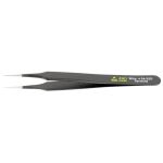 ESD-Safe Stainless Steel Tweezer with Straight, Tapered, Very Fine, Pointed Tips