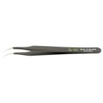 ESD-Safe Stainless Steel Tweezer with Curved, Extra-Fine, Rounded, Pointed Tips