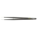 ESD-Safe Stainless Steel Tweezer with Narrow Body & Straight, Serrated, Rounded, Pointed Tips & Guide Pins