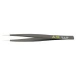 ESD-Safe Stainless Steel Tweezer with Straight, Long, Rounded, Pointed Tips