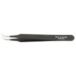 ESD-Safe Stainless Steel Tweezer with 40° Bent, Tapered, Very Fine, Pointed Tips