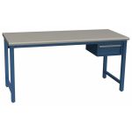 Lista XSAP21-60PT 30" x 60" Technical Bench with Laminate Work Surface & Hanging Drawer Bright Blue