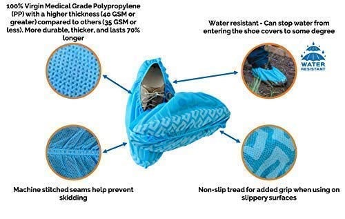 CleanPro Polypropylene Shoe Cover Features