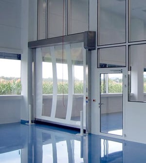 RR300 High-Speed Roll-Up Door with Transparent Vinyl Panels